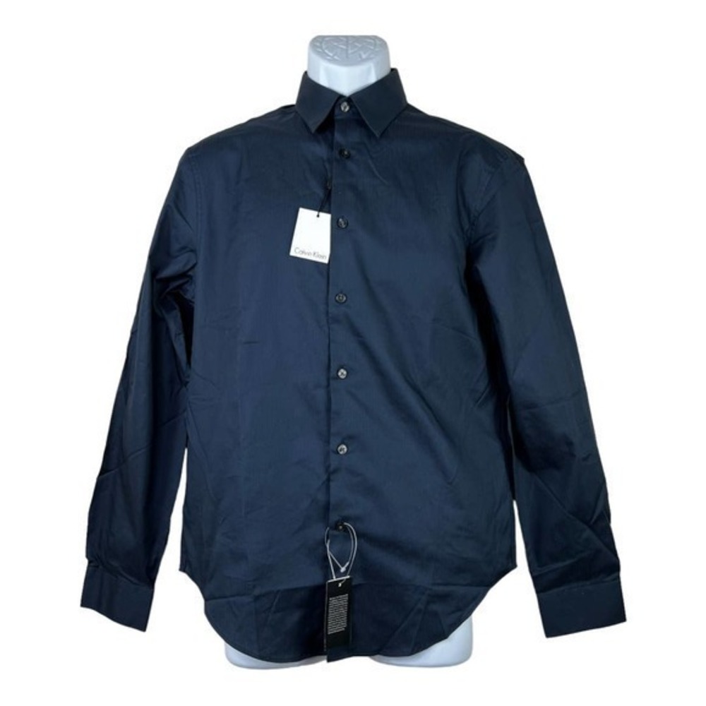 NWT Calvin Klein boy Casual Shirt Purple dark Size 15 32/33